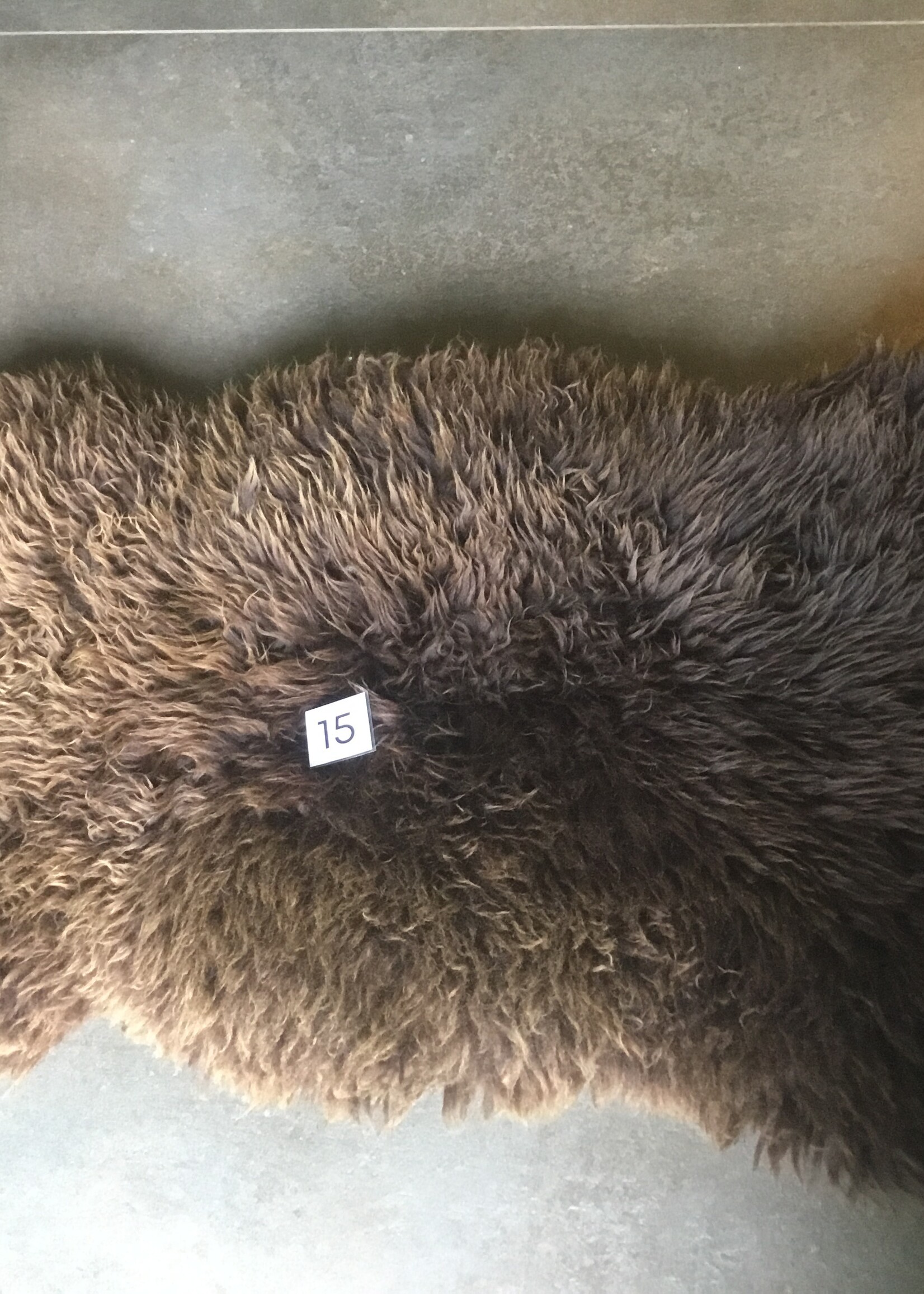 Schapenvacht xxl bruin en grijs