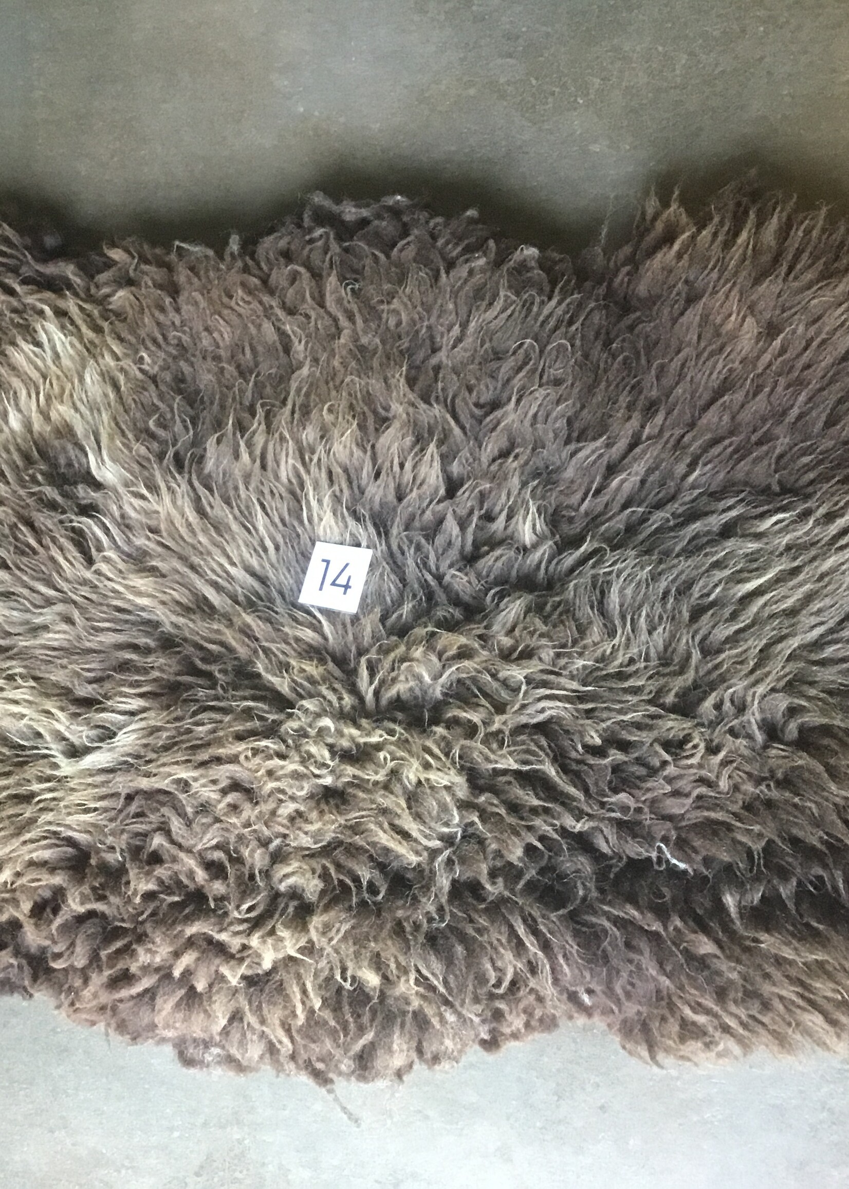 Schapenvacht xxl bruin en grijs