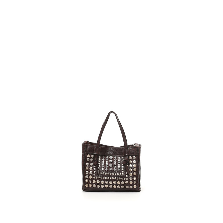 Campomaggi Crossbody Bag Mini Studs Brown