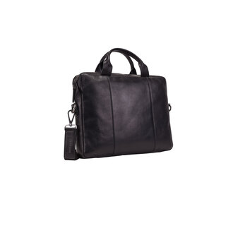 Leonhard Heyden Roma Zipped Briefcase 1 Compartment Black