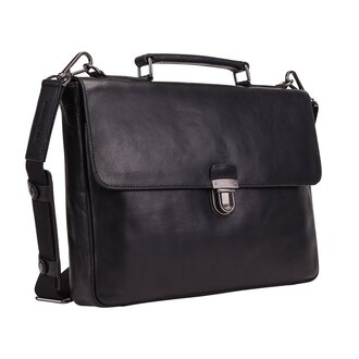 Leonhard Heyden Roma Briefcase 1 Compartment Black Leonhard Heyden Roma Briefcase 1 Compartment Black