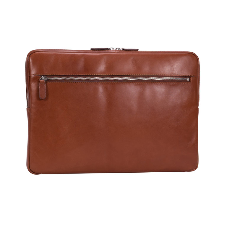 Leonhard Heyden Leonhard Heyden Cambridge Zipped Laptop Sleeve M Cognac