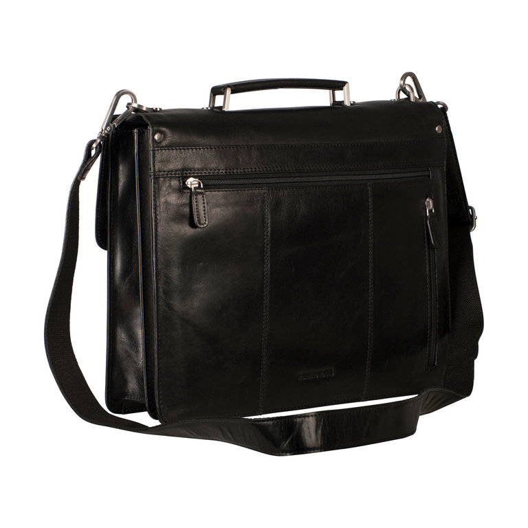 Leonhard Heyden Leonhard Heyden Cambridge Briefcase 2 Compartments Black