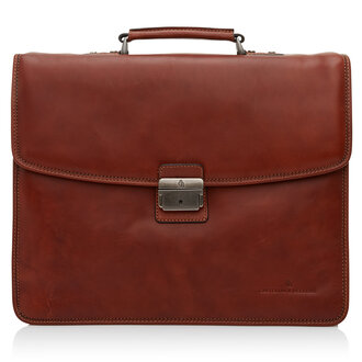 Castelijn & Beerens Verona Laptop Bag 15.6" + Tablet Triple Pocket Light Brown Castelijn & Beerens Verona Laptop Bag 15.6" + Tablet Triple Pocket Light Brown