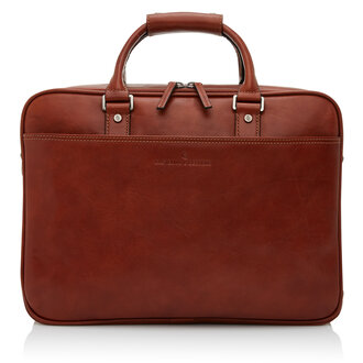 Castelijn & Beerens Verona Laptop Bag 15.6" + Tablet Double Zip Light Brown Castelijn & Beerens Verona Laptop Bag 15.6" + Tablet Double Zip Light Brown