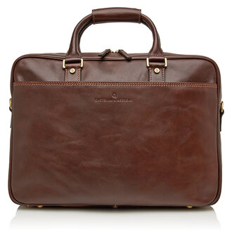 Castelijn & Beerens Verona Laptop Bag 15.6" + Tablet Single Zip Mocca Castelijn & Beerens Verona Laptop Bag 15.6" + Tablet Single Zip Mocca