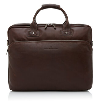 Castelijn & Beerens Firenze Laptop Bag 17" + Tablet Double Zip Mocca Castelijn & Beerens Firenze Laptop Bag 17" + Tablet Double Zip Mocca
