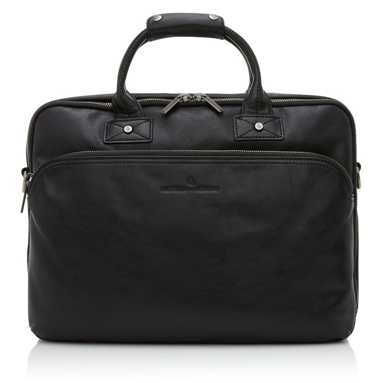 Castelijn & Beerens Castelijn & Beerens Firenze Laptop Bag 15.6" + Tablet Double Zip Black