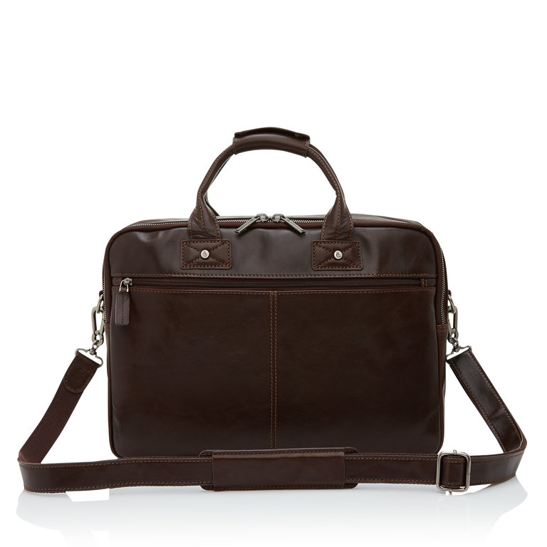 Castelijn & Beerens Castelijn & Beerens Firenze Laptop Bag 15.6" + Tablet Double Zip Mocca