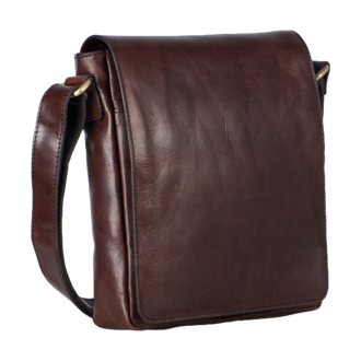 Leonhard Heyden Cambridge Messenger Bag S Red Brown