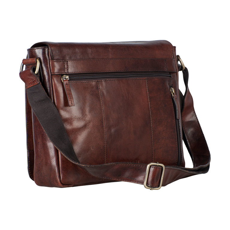 Leonhard Heyden Leonhard Heyden Cambridge Messenger Bag M Red Brown