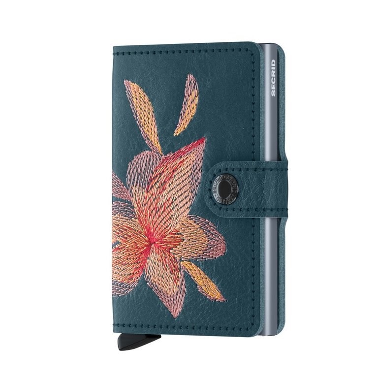 Secrid Secrid Miniwallet Stitch Petrolio Magnolia