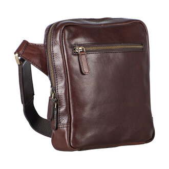 Leonhard Heyden Cambridge Zipped Messenger Bag S Red Brown Leonhard Heyden Cambridge Zipped Messenger Bag S Red Brown