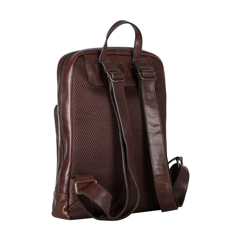 Leonhard Heyden Leonhard Heyden Cambridge Business Backpack Red Brown