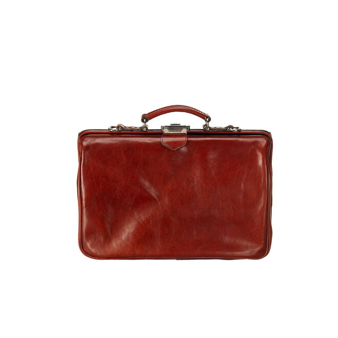 Vergrootbare Aktetas Tassia Leren Aktetas - Met Luxe Suède Binnenkant En Dubbele Combinatiesloten (Zwart) Tassia Medium Tas Zwart Suède Binnenkant