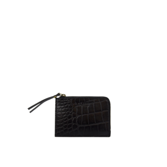 O My Bag Coin Purse Classic Black Croco