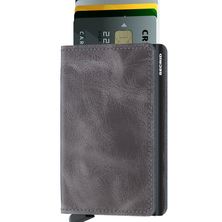 Secrid Secrid Slimwallet Vintage Grey Black