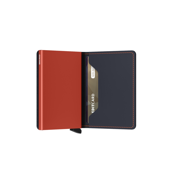 Secrid Secrid Slimwallet Matte Nightblue & Orange