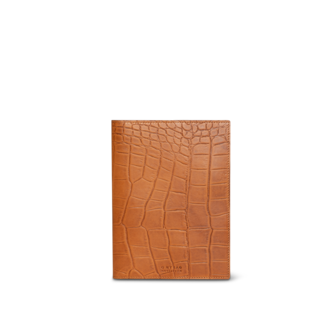 O My Bag Notebook Cover Classic Cognac Croco
