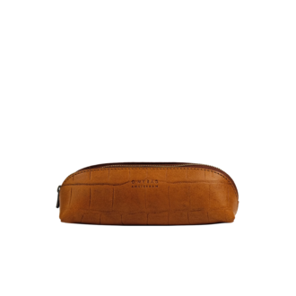 O My Bag Pencil Case Small Classic Cognac Croco