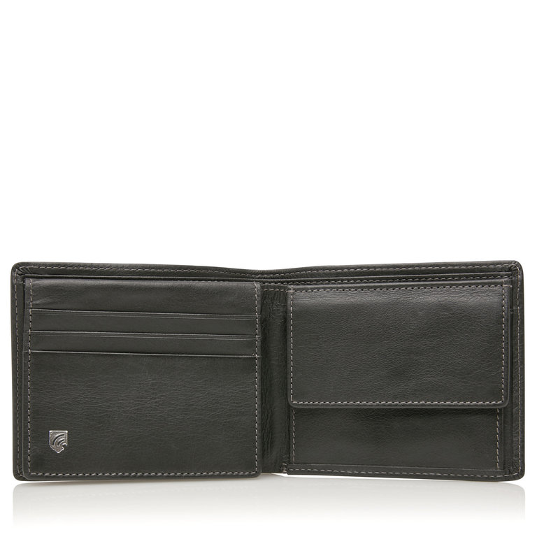 Castelijn & Beerens Castelijn & Beerens Canyon 8 Card Billfold Wallet Black