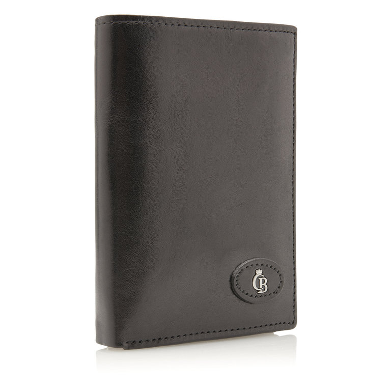 Castelijn & Beerens Castelijn & Beerens Gaucho 9 Card Tri Fold Wallet Black