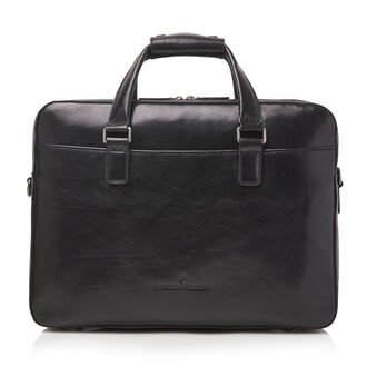 Castelijn & Beerens Gaucho Paul Laptop Bag 15.6" Double Zip Black Castelijn & Beerens Gaucho Paul Laptop Bag 15.6" Double Zip Black