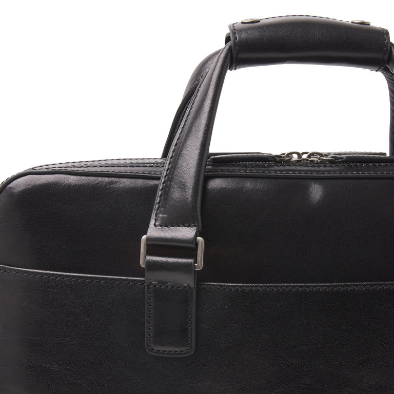 Castelijn & Beerens Castelijn & Beerens Gaucho Paul Laptop Bag 15.6" Double Zip Black