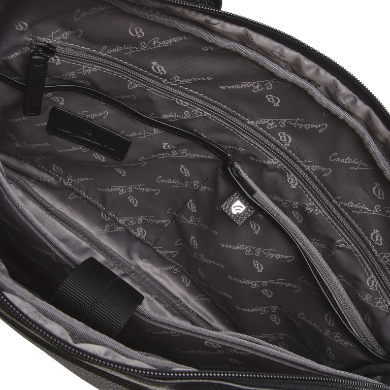 Castelijn & Beerens Castelijn & Beerens Onyx Chris Laptop Bag 15.6" Single Zip Black