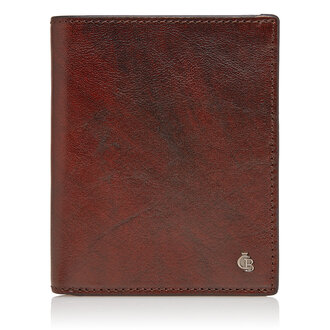 Castelijn & Beerens Rien 9 Card Tri Fold Wallet Cognac
