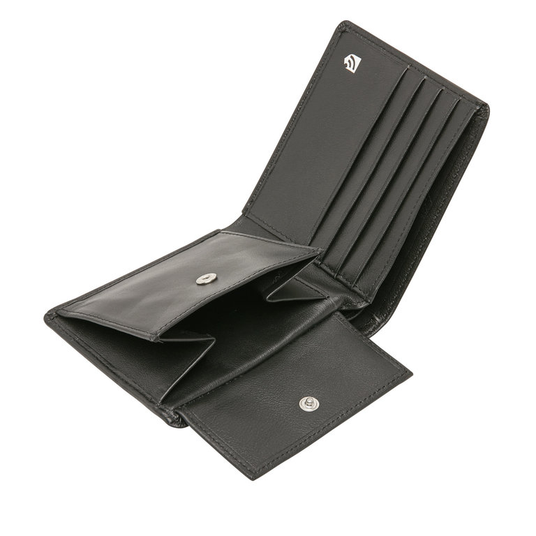 Castelijn & Beerens Castelijn & Beerens Vita 4 Card Billfold Wallet Black