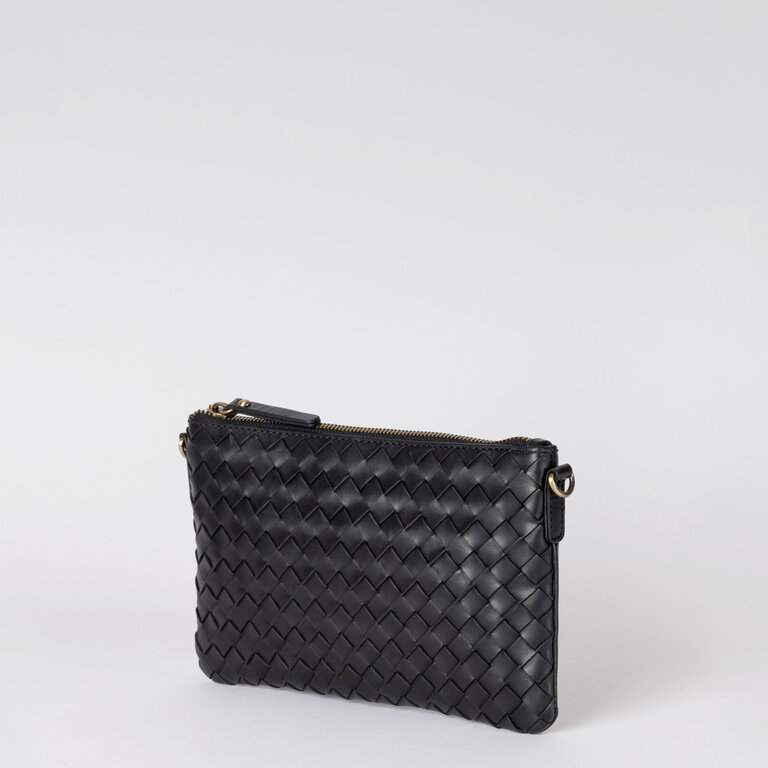 O My Bag O My Bag  Lexi Black Woven Classic Leather