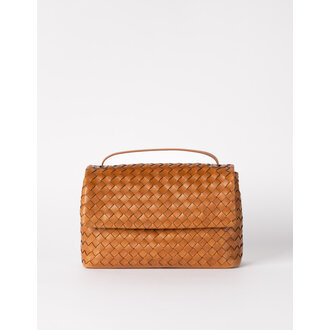 O My Bag Kenzie Cognac Woven Classic Leather