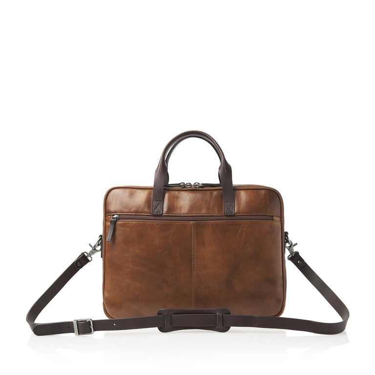 Castelijn & Beerens Castelijn & Beerens Rien Laptop Bag 15.6" + Tablet Double Zip Natural
