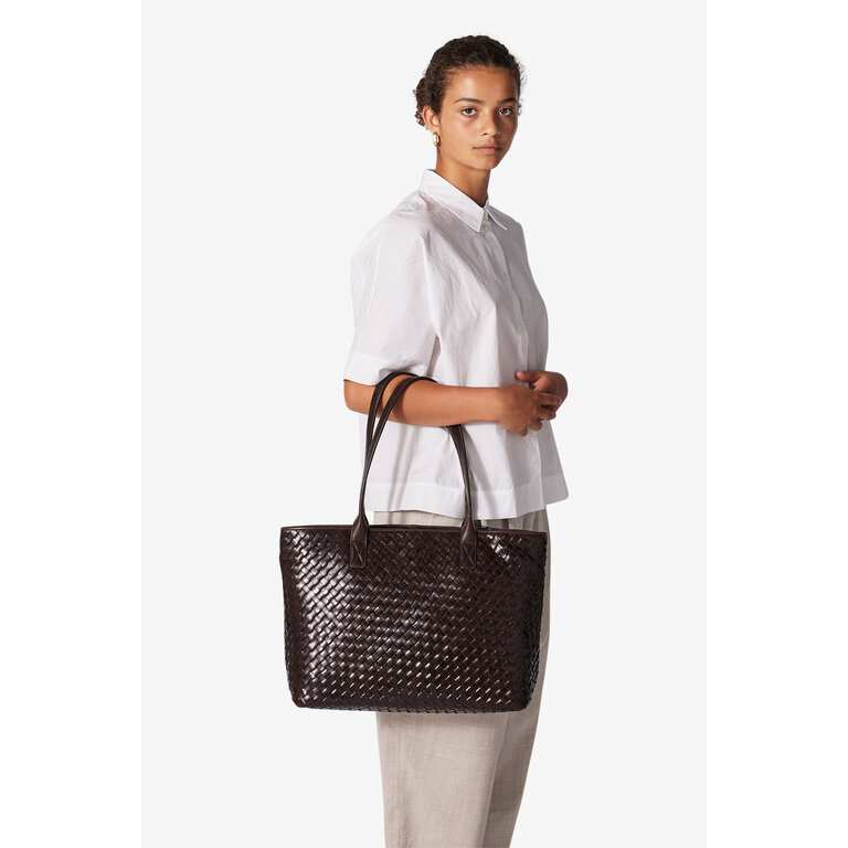 Adax Adax Salerno Shoulder Bag Roberta Dark Brown