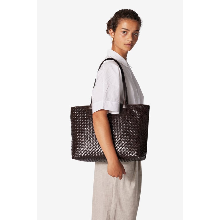Adax Adax Salerno Shoulder Bag Roberta Dark Brown