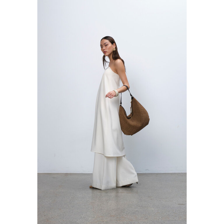 Adax Adax Rozanno Shoulder Bag Mindy Braided Latte