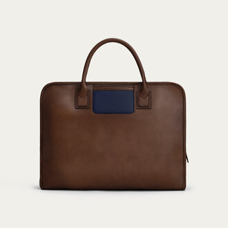 Travelteq Travelteq The Briefcase Espresso Navy