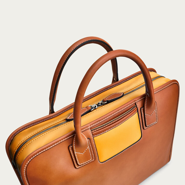 Travelteq Travelteq The Briefcase Cognac Orange