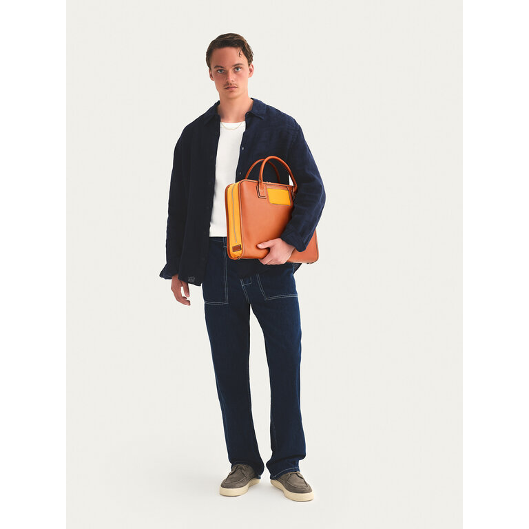 Travelteq Travelteq The Briefcase Cognac Orange