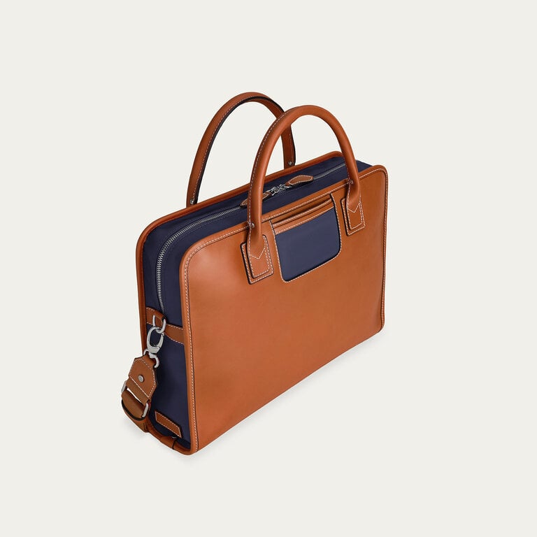 Travelteq Travelteq New Messenger Cognac Navy