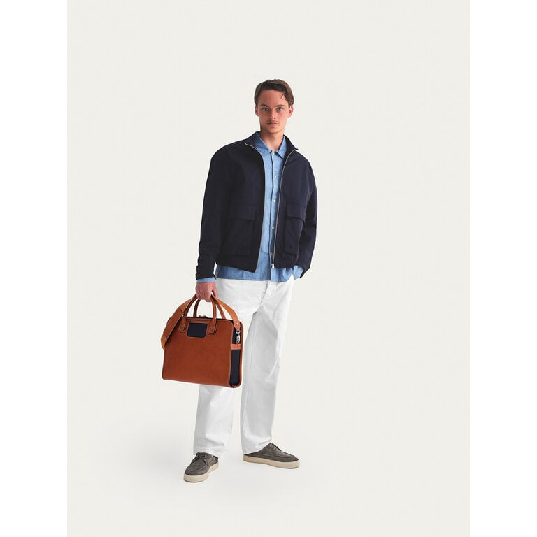 Travelteq Travelteq New Messenger Cognac Navy
