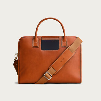 Travelteq Travelteq Messenger Cognac Navy