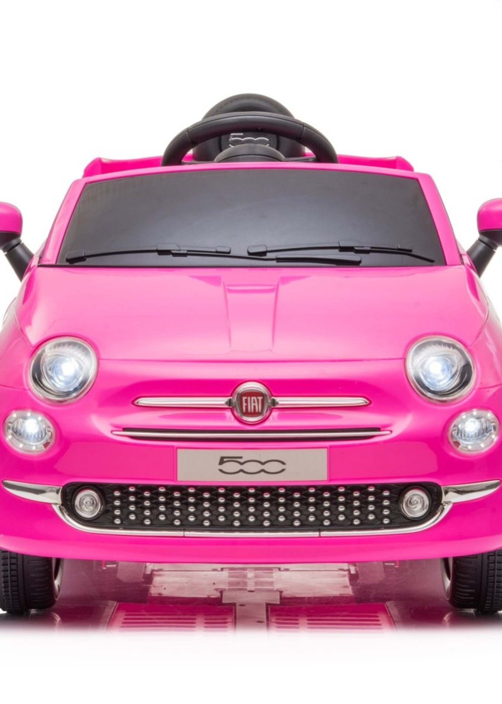 Fiat 500 roze elektrische Kinderauto