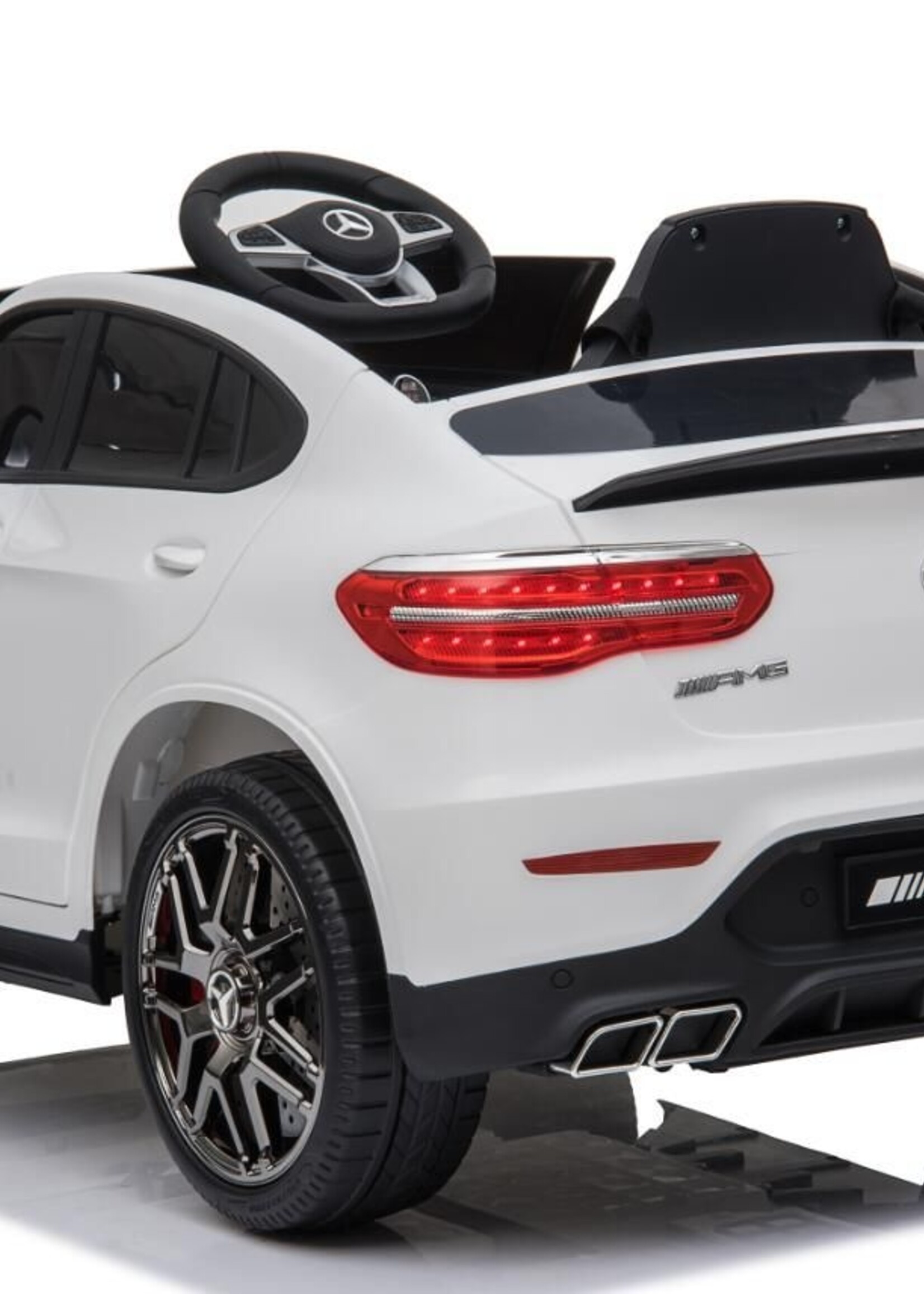 Mercedes GLC Coupé 2-zits witte elektrische Kinderauto