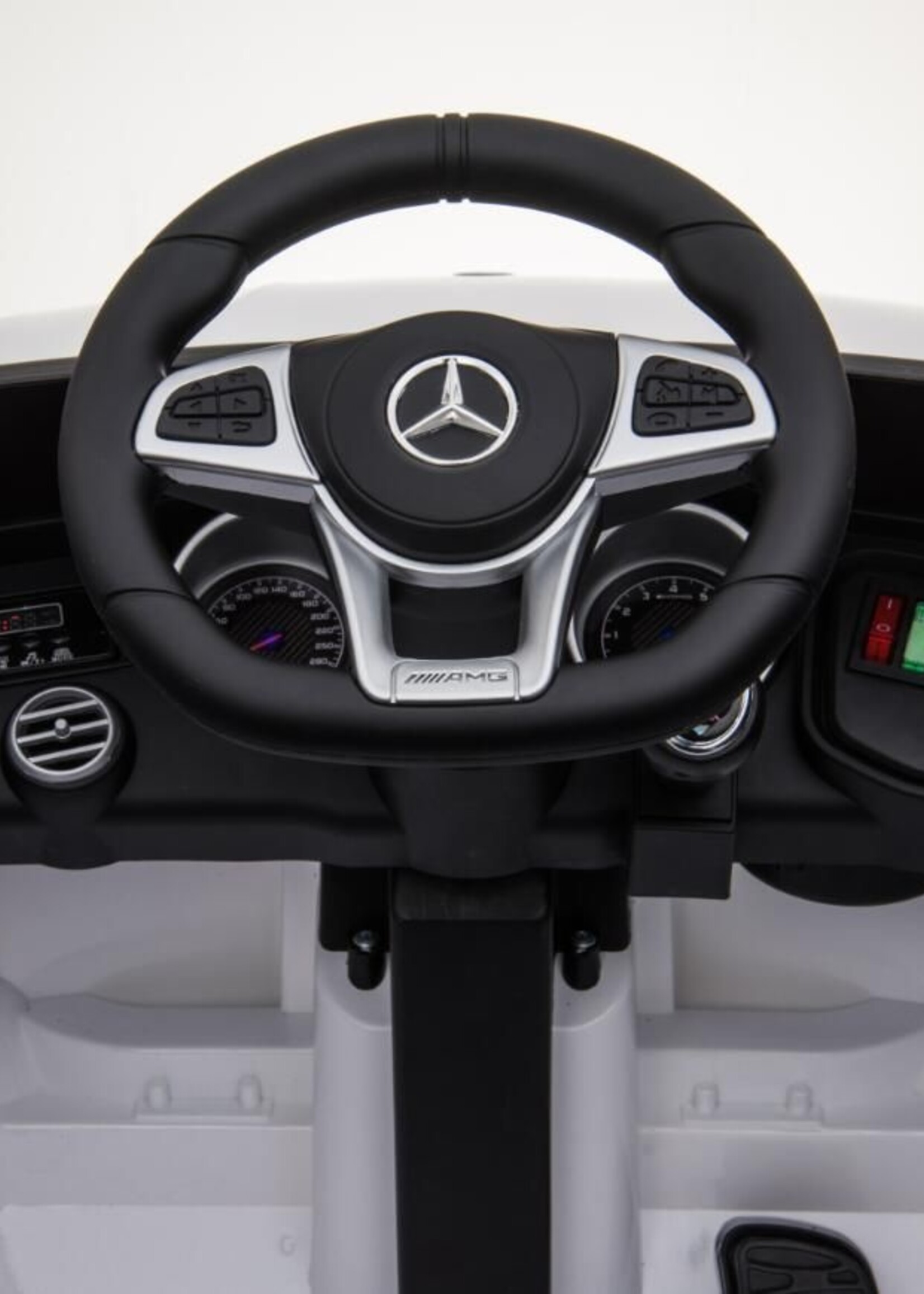 Mercedes GLC Coupé 2-zits witte elektrische Kinderauto