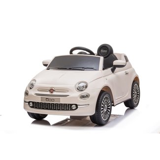 Fiat 500 witte elektrische Kinderauto