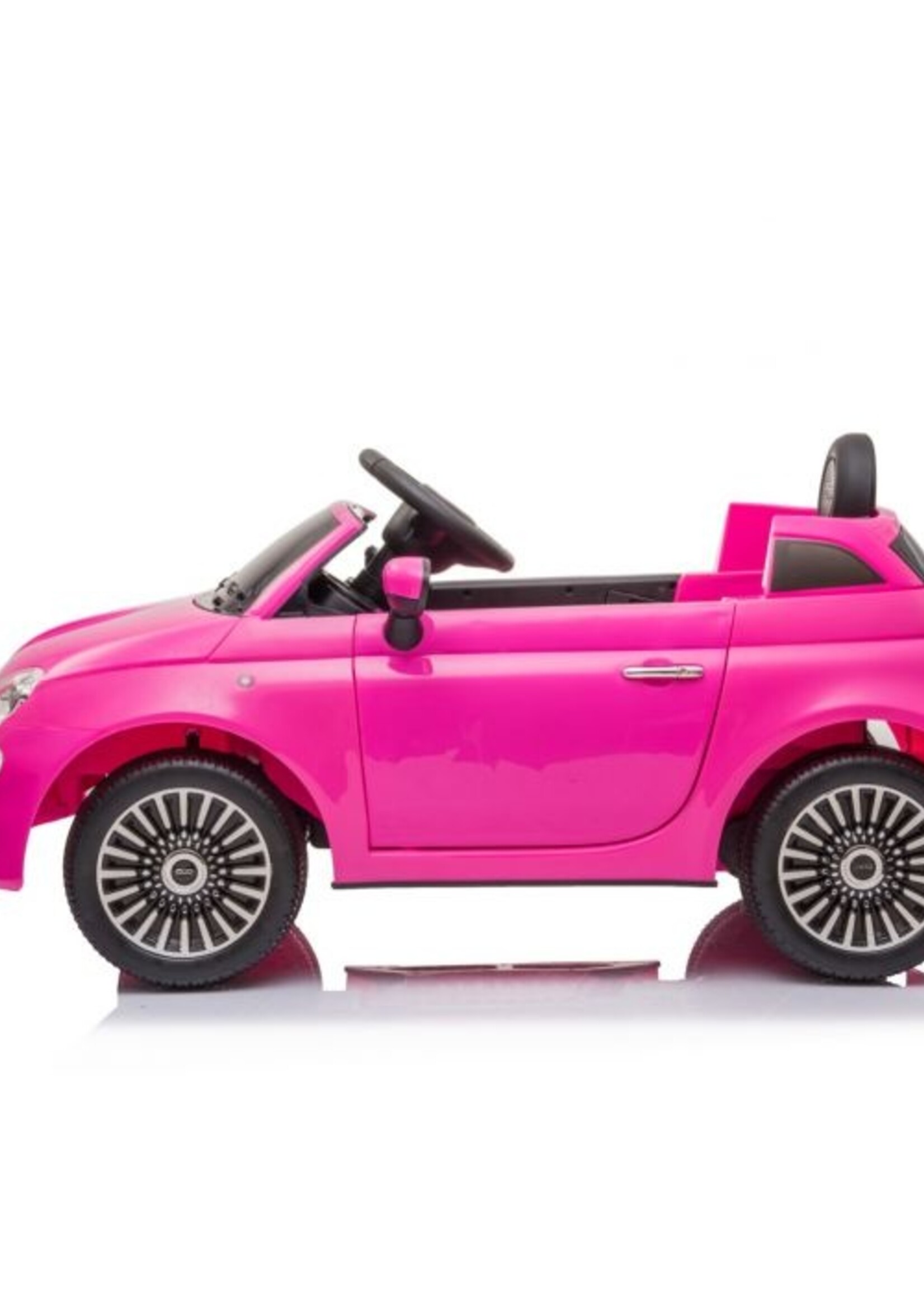 Fiat 500 roze elektrische Kinderauto