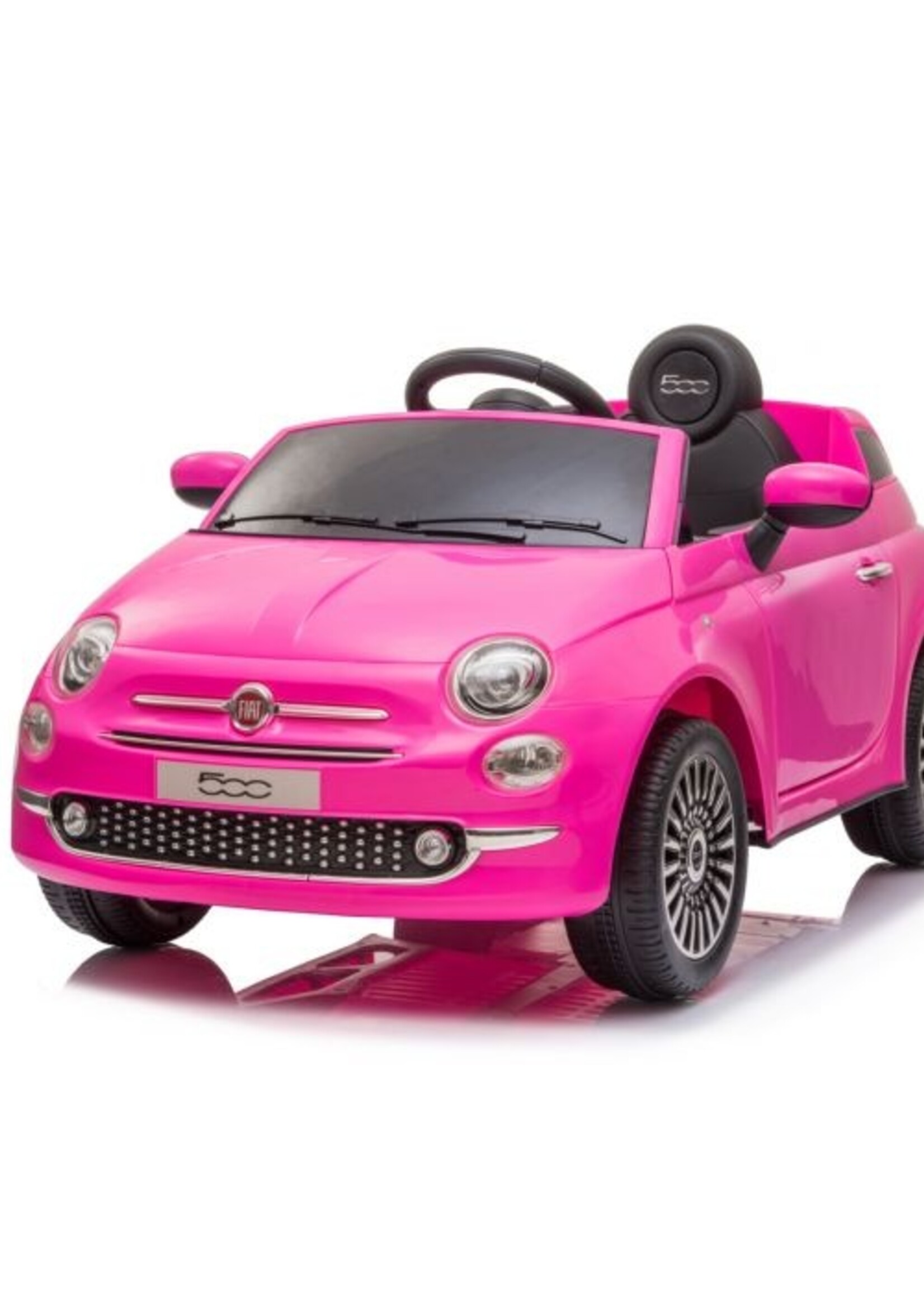 Fiat 500 roze elektrische Kinderauto