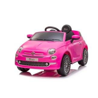 Fiat 500 roze elektrische Kinderauto